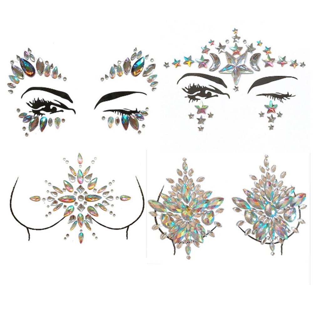 Face + Body Gems (Pack of 4)